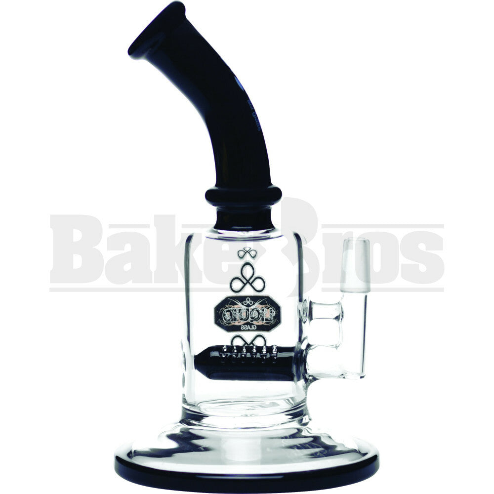 LIQUID GLASS WP INLINE SLIT PERC 9" BLACK MALE 14MM