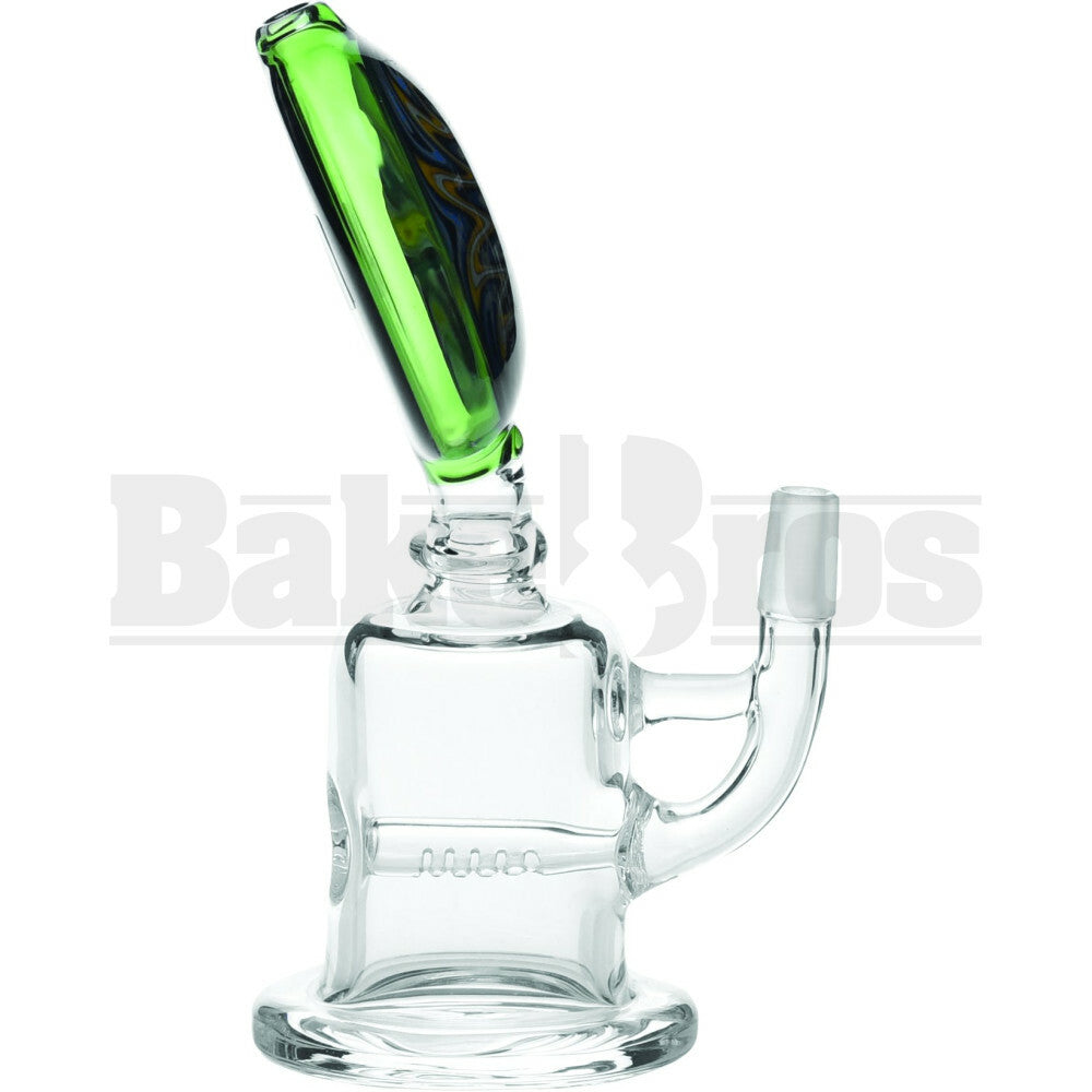 WP INLINE PERC DISK MOUTH WIG WAG 6" GREEN BLUE MALE 10MM