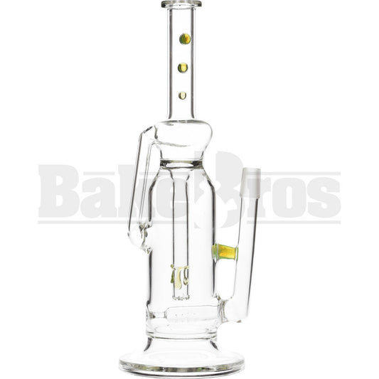 WP FAT CAN FUNNEL RECYCLER W/ INLINE PERC 14" SLIME GREEN MALE 18MM