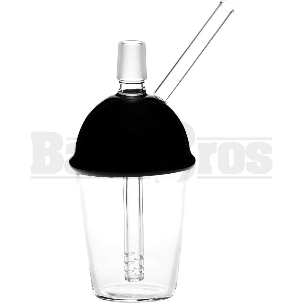 WP BUBBLER STRAIGHT TUBE SLURPEE SHAPE 7" BLACK MALE 18MM