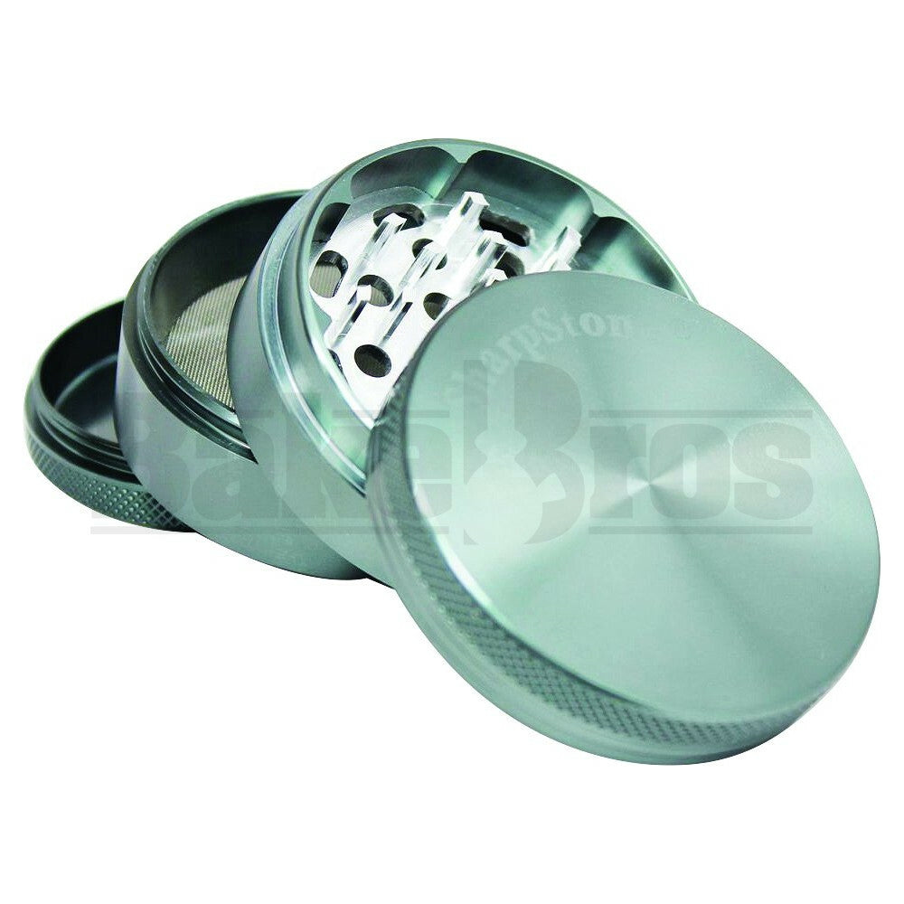 SHARPSTONE HARD TOP GRINDER 4 PIECE 2.5" GRAY Pack of 1