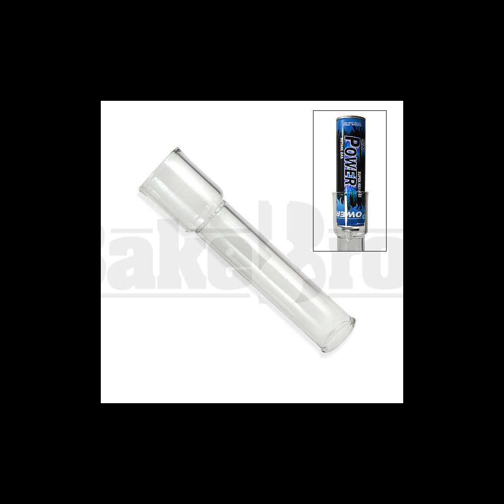 EXTRACTOR WAX VAPOR TUBE WITH LIP GLASS CLEAR 8"
