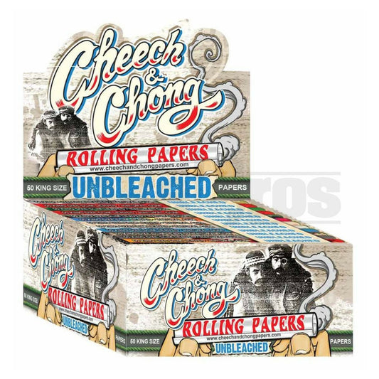 CHEECH & CHONG ROLLING PAPERS UNBLEACHED KINGSIZE UNFLAVORED Pack of 50