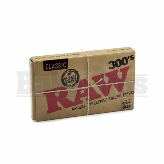 RAW NATURAL PAPERS 1 1/4 300 LEAVES UNFLAVORED Pack of 6