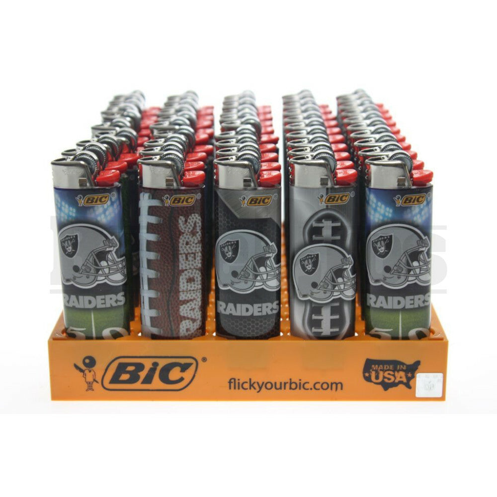BIC LIGHTER 3" PRO SERIES NFL OAKLAND RAIDERS Pack of 50