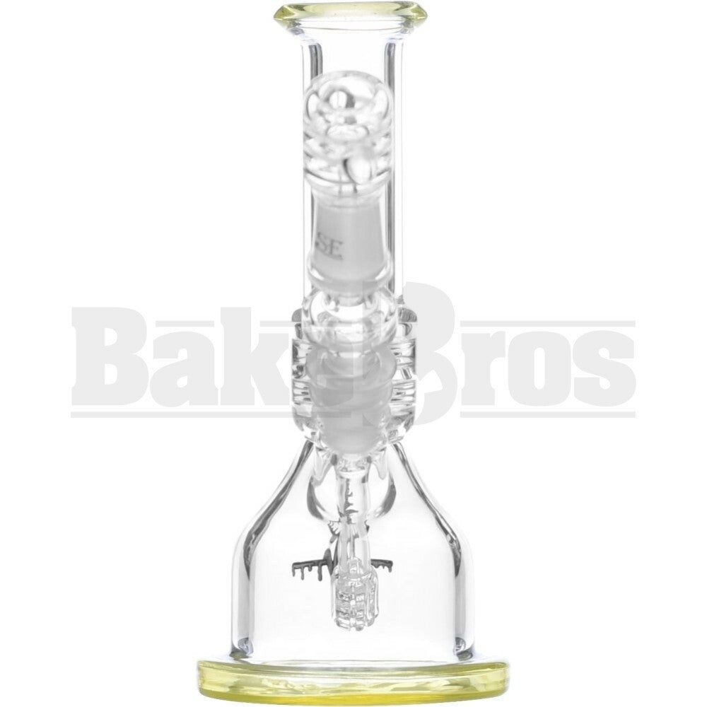 PULSE WP MINI BARREL STEM BEAKER VAPOR RIG 7" LEMON DROP FEMALE 14MM