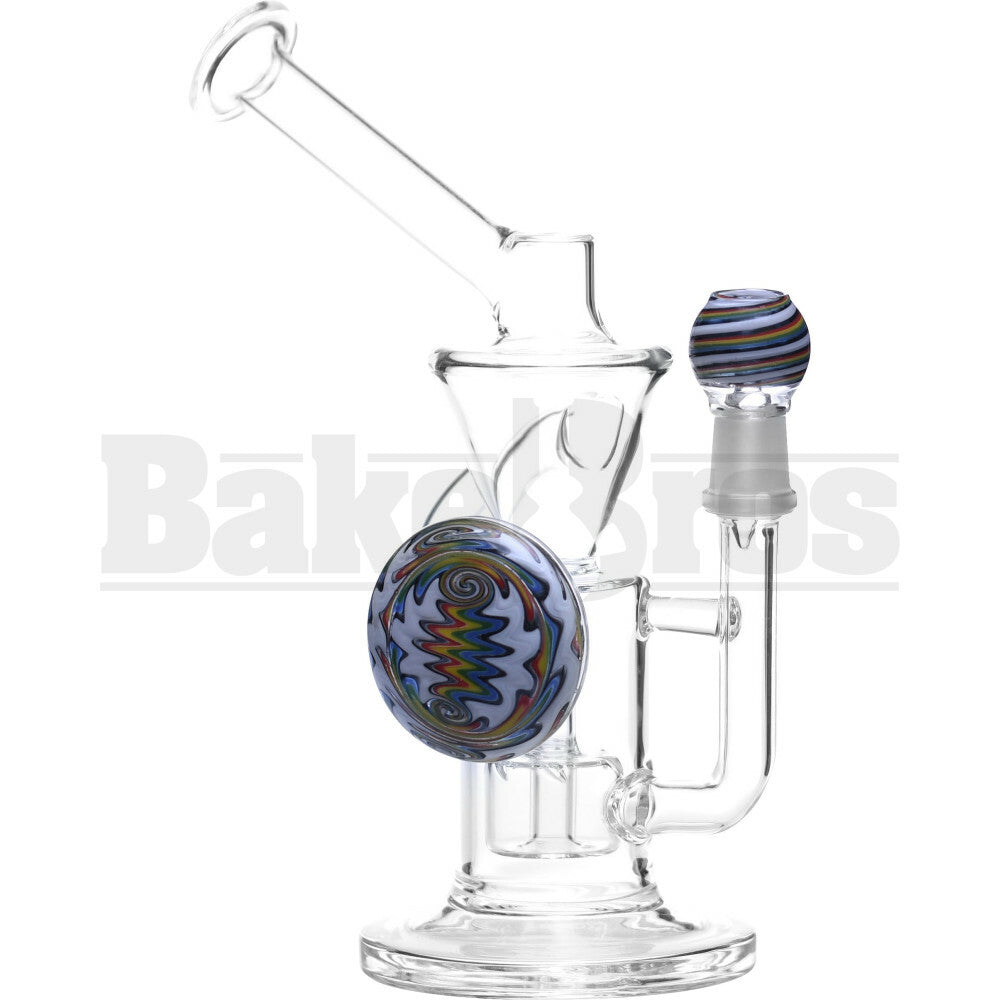 WP SHOWERHEAD PERC KLEIN RECYCLER GRIP DISK 8" GREEN WHITE MALE 14MM