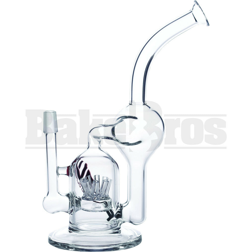 JM FLOW WP TORNADO RECYCLER SPRINKLER PERC 10" CLEAR MALE 14MM