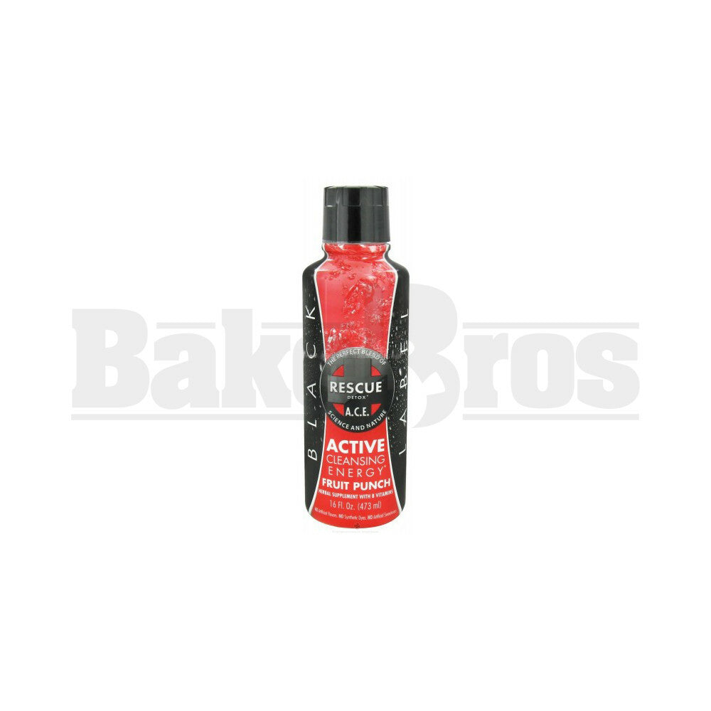 RESCUE DETOX ACE BLACK LABEL BOTTLE FRUIT PUNCH 16 FL OZ