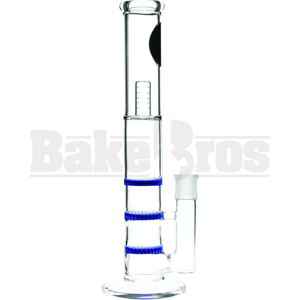 MAVERICK WP 3X HONEYCOMB PERC STEMLESS STRAIGHT 12" BLUE FEMALE 18MM