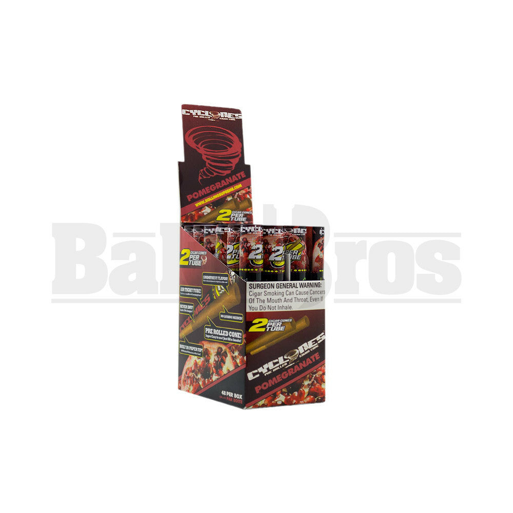 CYCLONES PRE ROLLED CONES POMEGRANATE Pack of 24