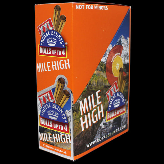 Xxl Royal Blunts K Series Cigar Wraps 2 Per Pack Mile High Citrus Orange Pack Of 25