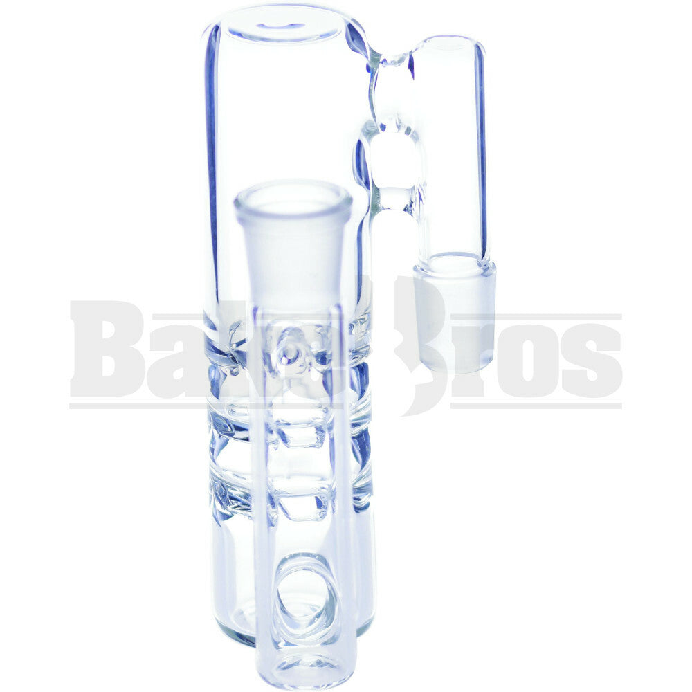 ASHCATCHER 1.5" DIAMETER 3X TURBINE DISK PERC L CONFIG CLEAR MALE 18MM