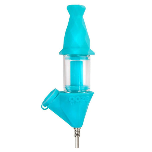 Ooze Bectar Silicone Water Pipe & Nectar Collector Teal