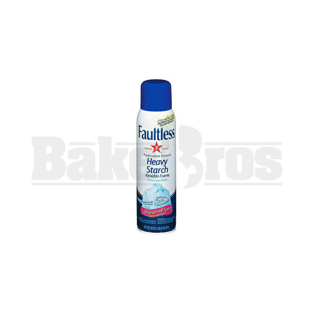 STASH SAFE HOUSEHOLD FAULTLESS HEAVY STARCH ORIGINAL FRESH SCENT 15 FL OZ