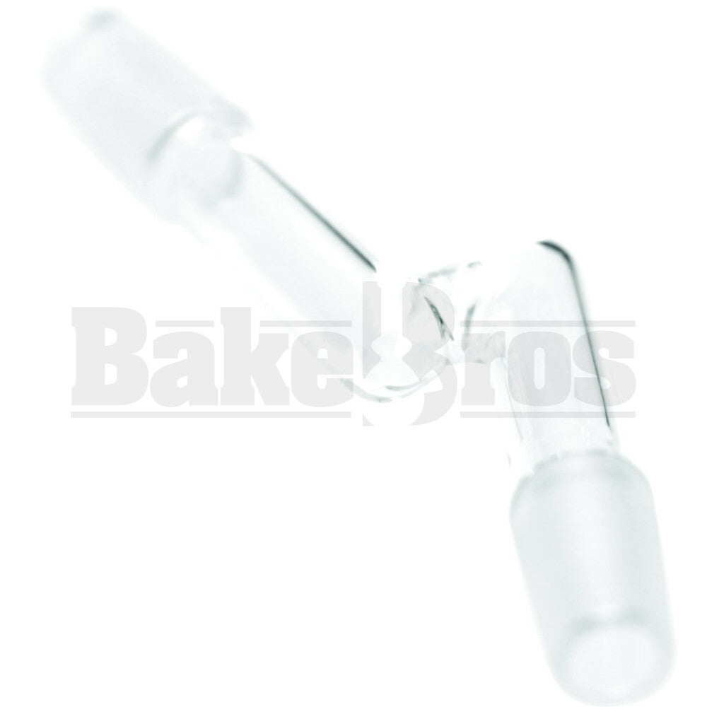 MALE TO MALE ESSENTIAL ADAPTER OFFSET 135* CLEAR MALE 14MM 14MM MALE