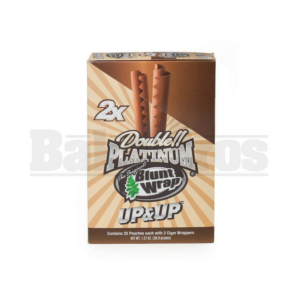 DOUBLE!! PLATINUM CIGAR WRAPS 2 PER PACK UP & UP Pack of 25