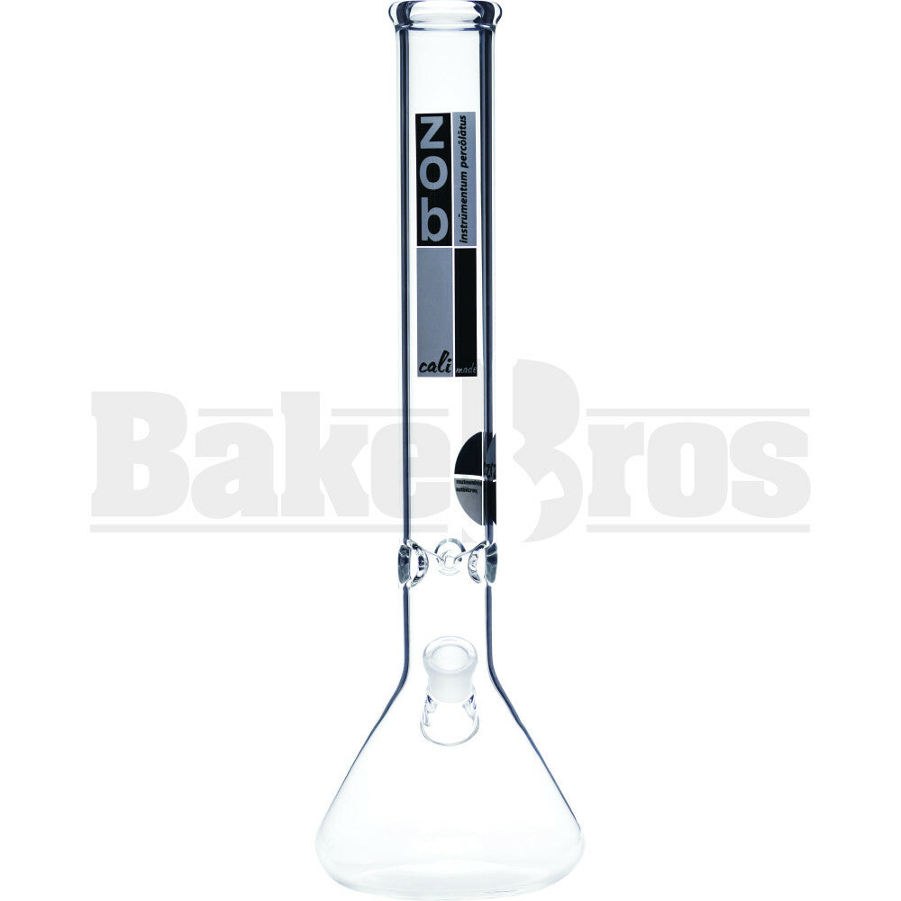 ZOB GLASS WP STANDARD BEAKER WITH ICE CATCHER 18" CLEAR FEMALE 18MM