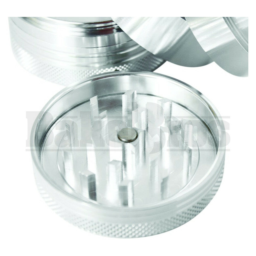 SHARPSTONE HARD TOP VIBRATING GRINDER 4 PIECE 2.2" SILVER Pack of 1