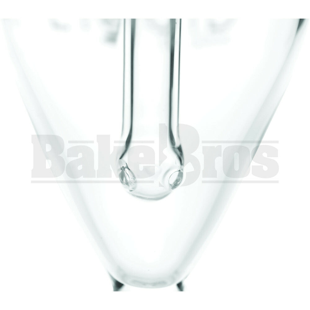 LIQUID GLASS WP EGG VAPOR RIG BUBBLER 9" CLEAR MALE 14MM