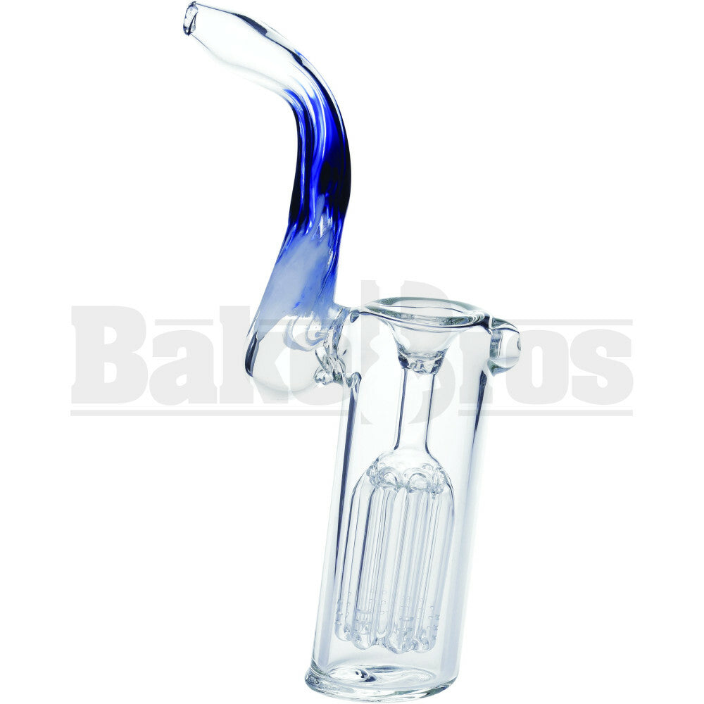 BUBBLER HAND PIPE 6 ARM PERC UPRIGHT STYLE 9" ASSORTED COLORS
