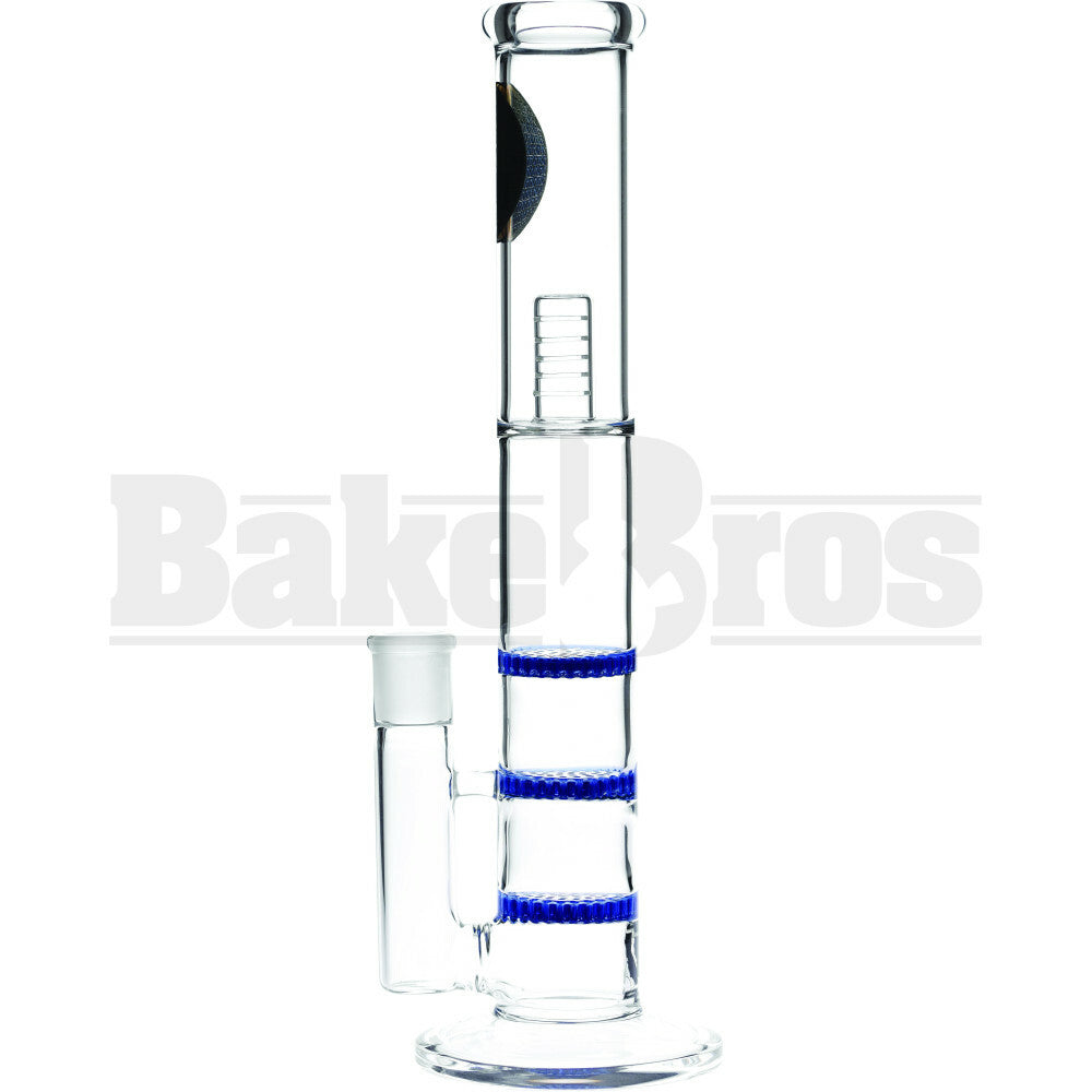 MAVERICK WP 3X HONEYCOMB PERC STEMLESS STRAIGHT 12" BLUE FEMALE 18MM