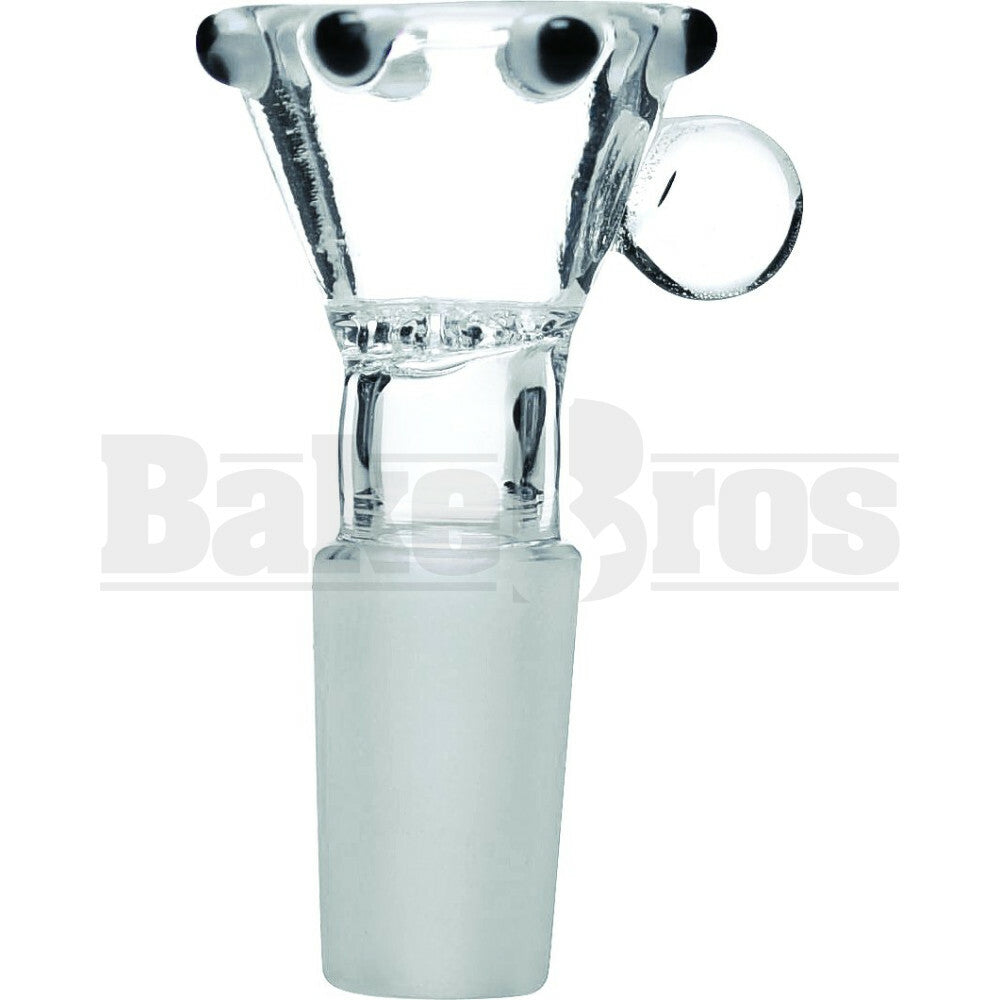 BOWL CROWN VERTICAL HANDLE CLEAR BLACK WHITE 14MM