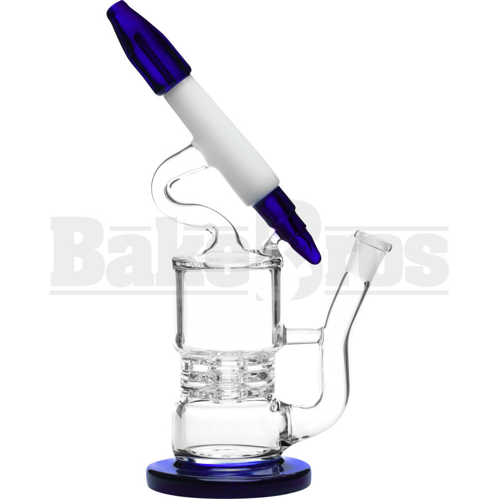 WP 3X TURBINE PERC STR DESIGN MOUTH 12" PERMANENT MARKER BLUE FEMALE 14MM