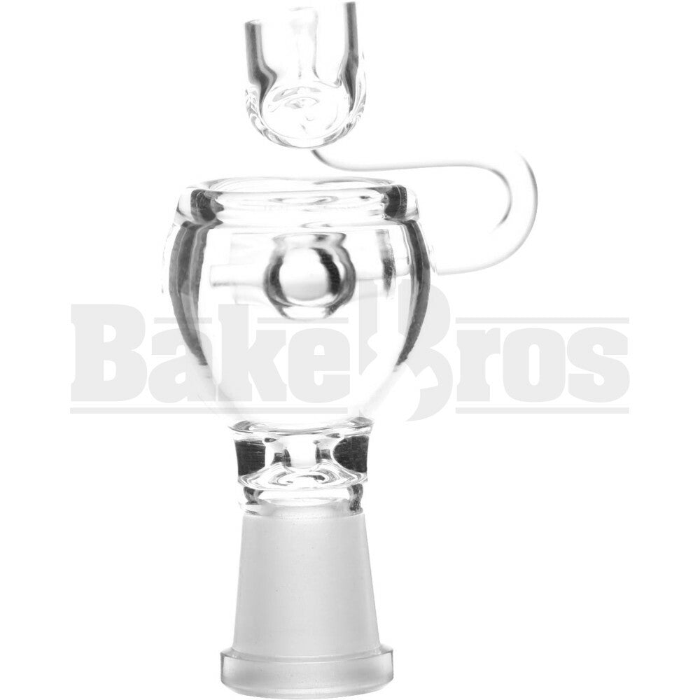 FEMALE HONEYBUCKET SWIVEL ARM QUARTZ GLASS CLEAR 14MM