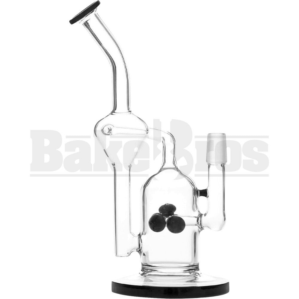 WP RIG RECYCLER INTERLUDE MUSHROOM PERC 10" BLACK MALE 18MM