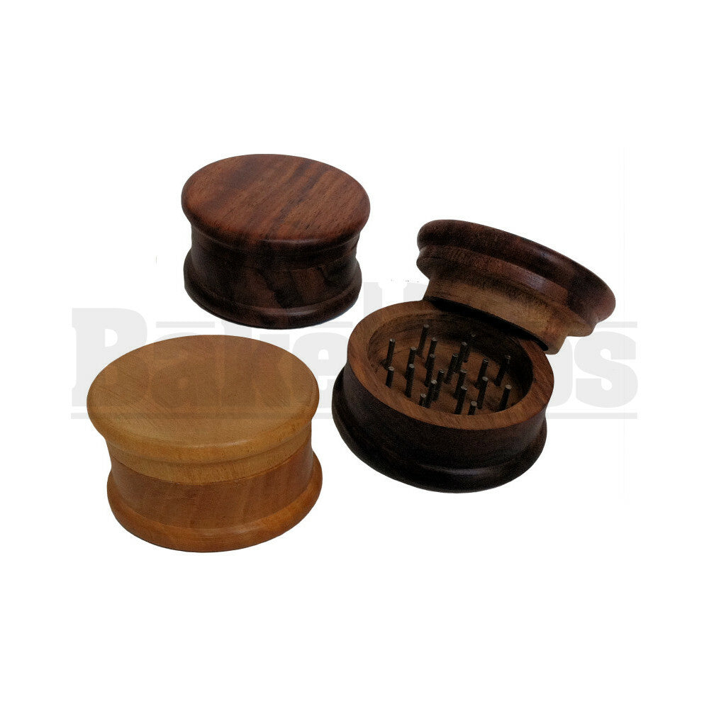 WOODEN POLLEN GRINDER CLASSIC 2.5" WOOD Pack of 1