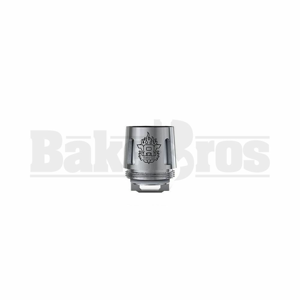 SMOK V8 BABY-Q2 REPLACEMENT ATOMIZER DUAL COIL 55W-65W 0.4 OHM PACK OF 1 SILVER