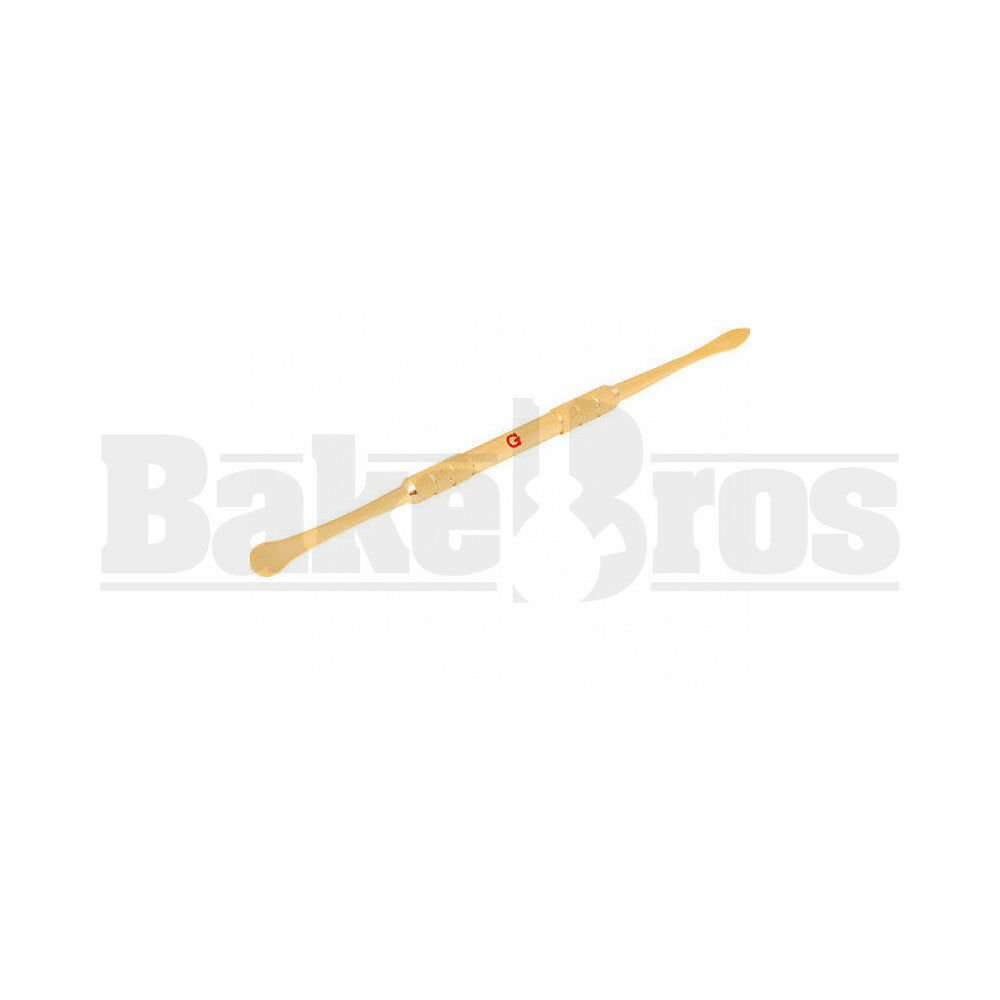 FULL MELT METAL DABBER TOOL FAUX COATING WITH G SYMBOL GOLD 5"