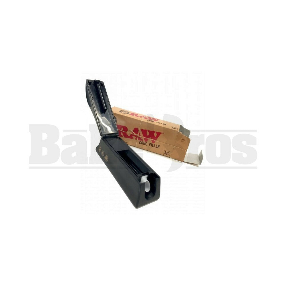 RAW CONE FILLER SHOOTER BLACK Pack of 1 1 1/4