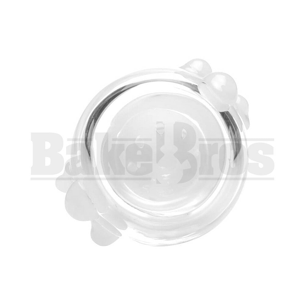 BOWL SPHERE HEAD GRIP DOTS FULL MELT IVORY WHITE 14MM