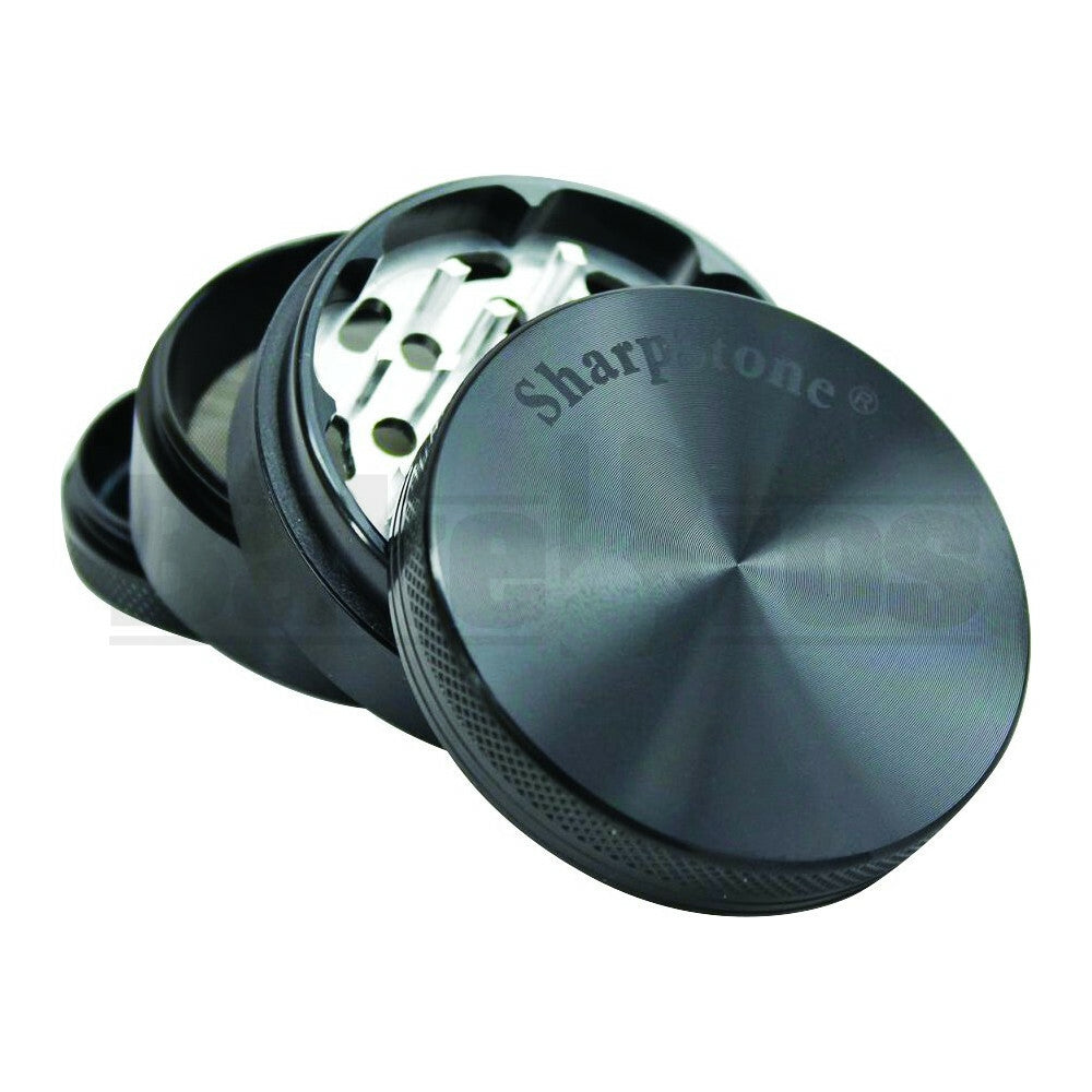 SHARPSTONE HARD TOP GRINDER 4 PIECE 2.5" BLACK Pack of 1