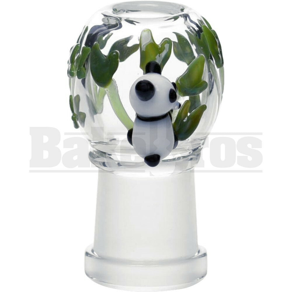 EMPIRE DOME PANDA BAMBOO TREE ART DESIGN 2" BLACK WHITE GREEN 14MM