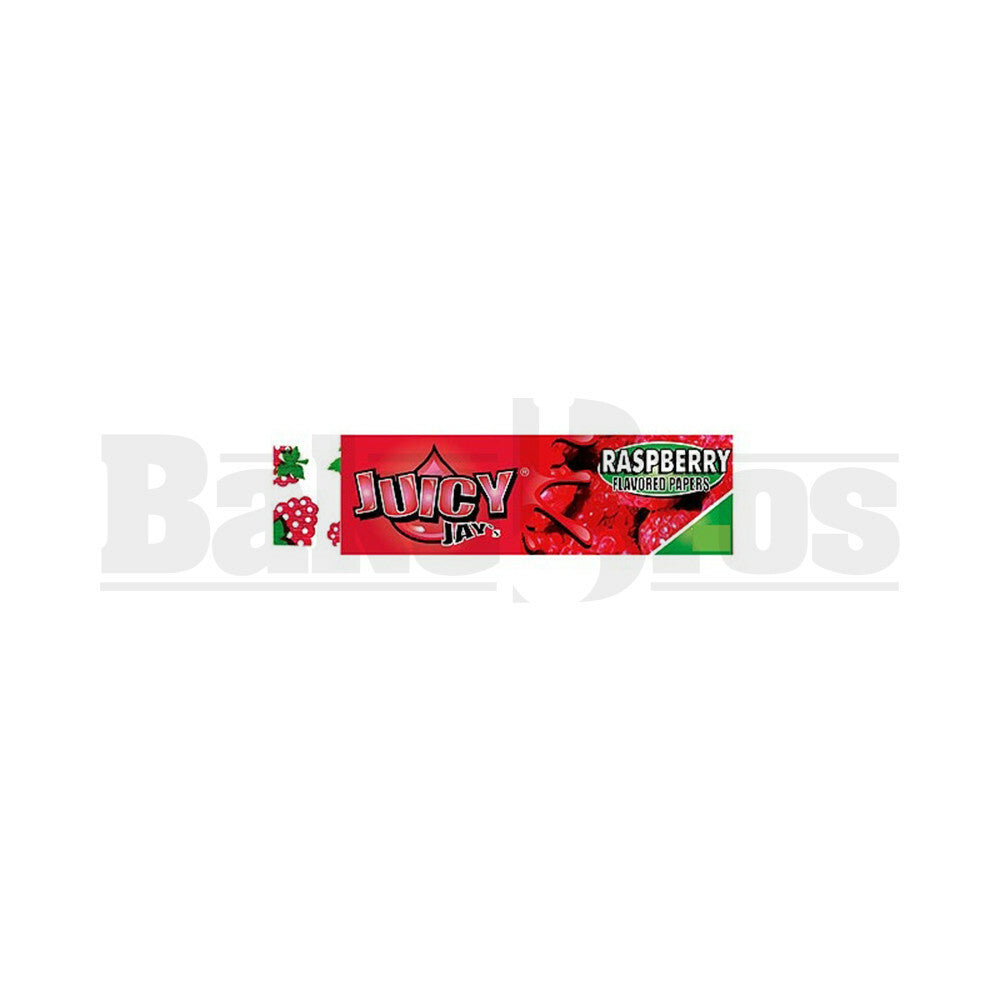 JUICY JAY'S FLAVORED PAPERS 32 LEAVES 1 1/4 RASPBERRY Pack of 24