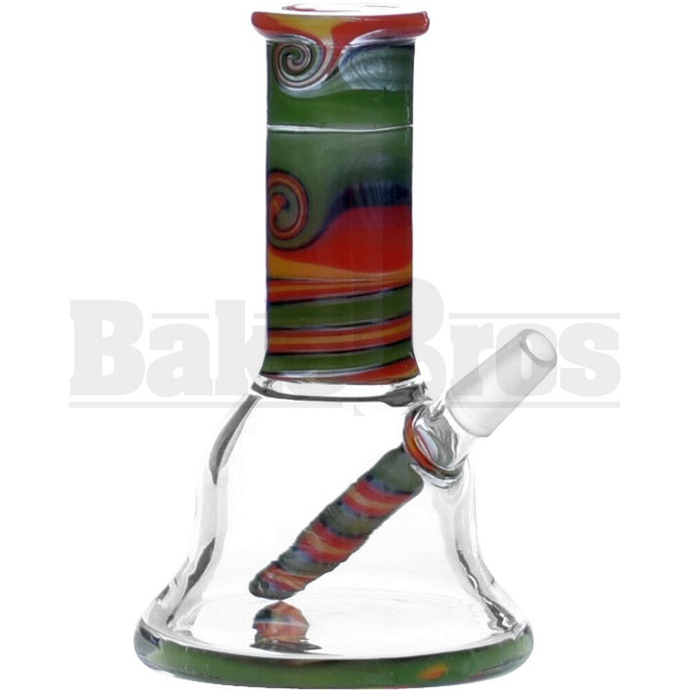 WP BEAKER NANO BELL RIG W/ WIG WAG ART 4" RASTA MALE 10MM