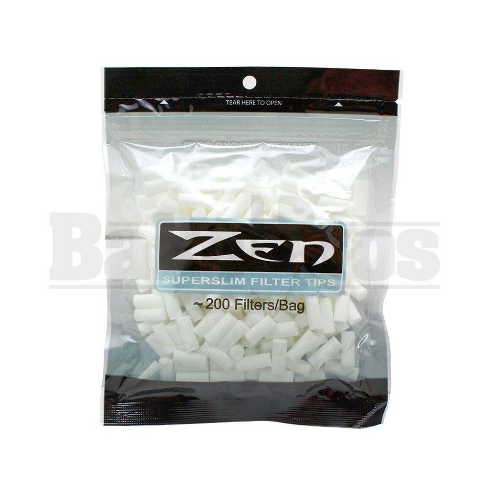 ZEN FILTER TIPS BAG OF 200 WHITE Pack of 1 REGULAR