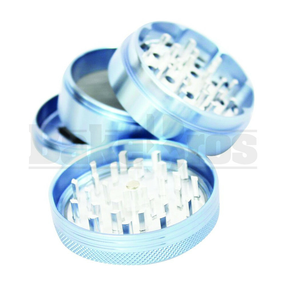 SHARPSTONE CLEAR TOP GRINDER 4 PIECE 2.2" BLUE Pack of 1