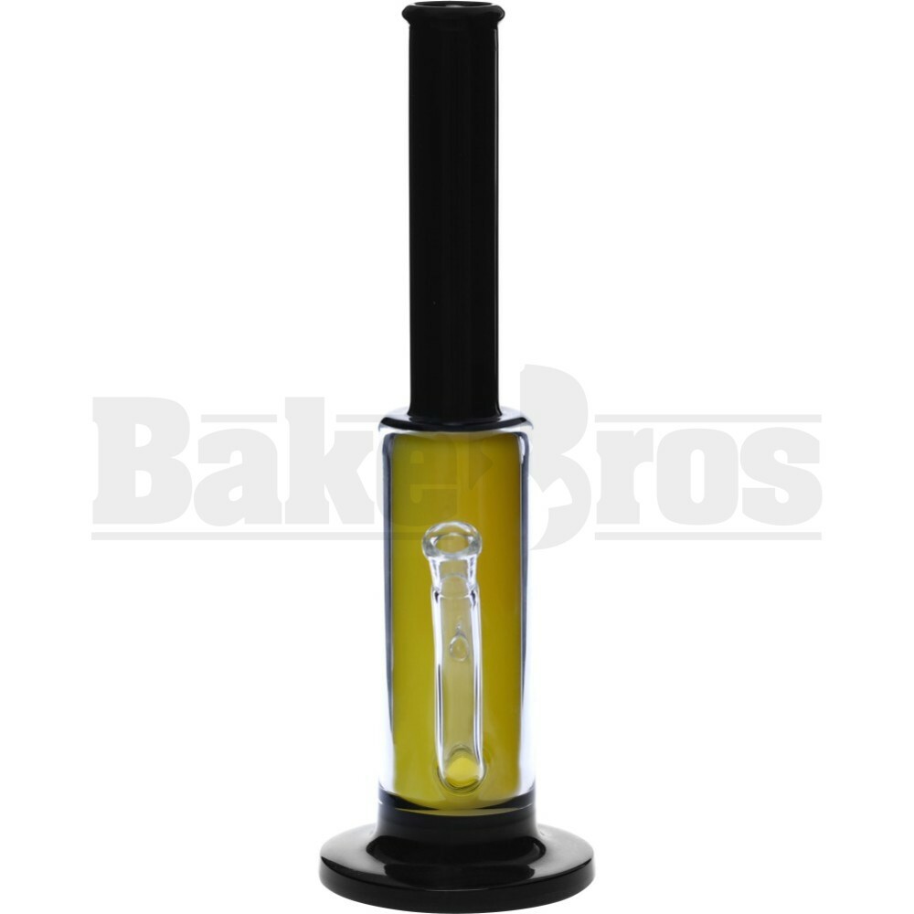 BLUE LABEL WP GLOW IN THE DARK YELLOW TURBINE PERC 14" BLACK FEMALE 14MM