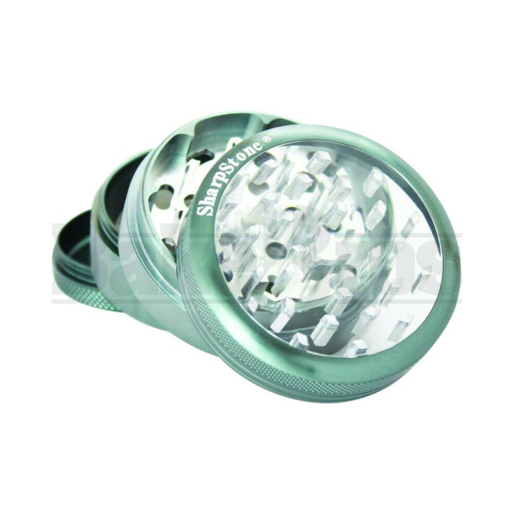 SHARPSTONE CLEAR TOP GRINDER 4 PIECE 2.5" GRAY Pack of 1