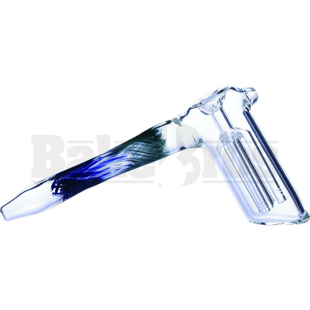 BUBBLER HAND PIPE 4 ARM PERC HAMMER STYLE 5" ASSORTED COLORS
