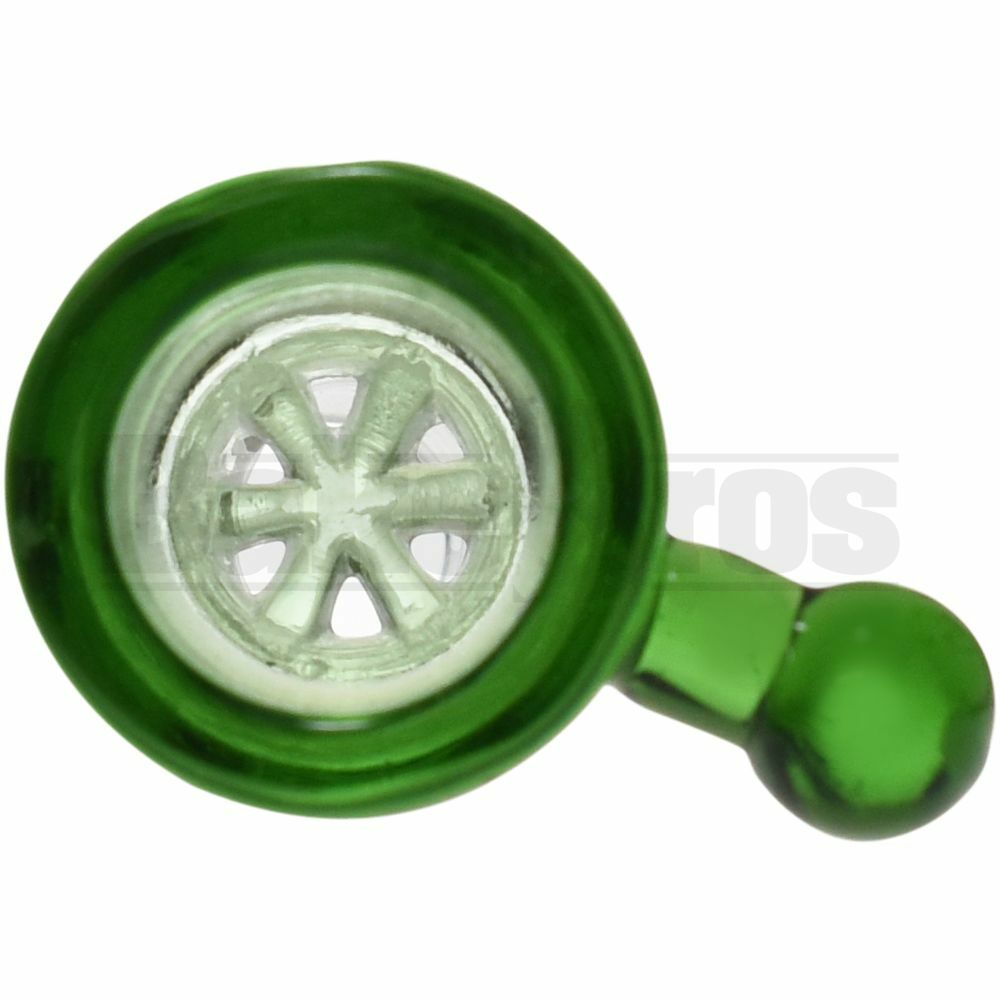 CYLINDER THICK WALL W/BULB HANDLE ASTERIK SCREEN GREEN 18MM