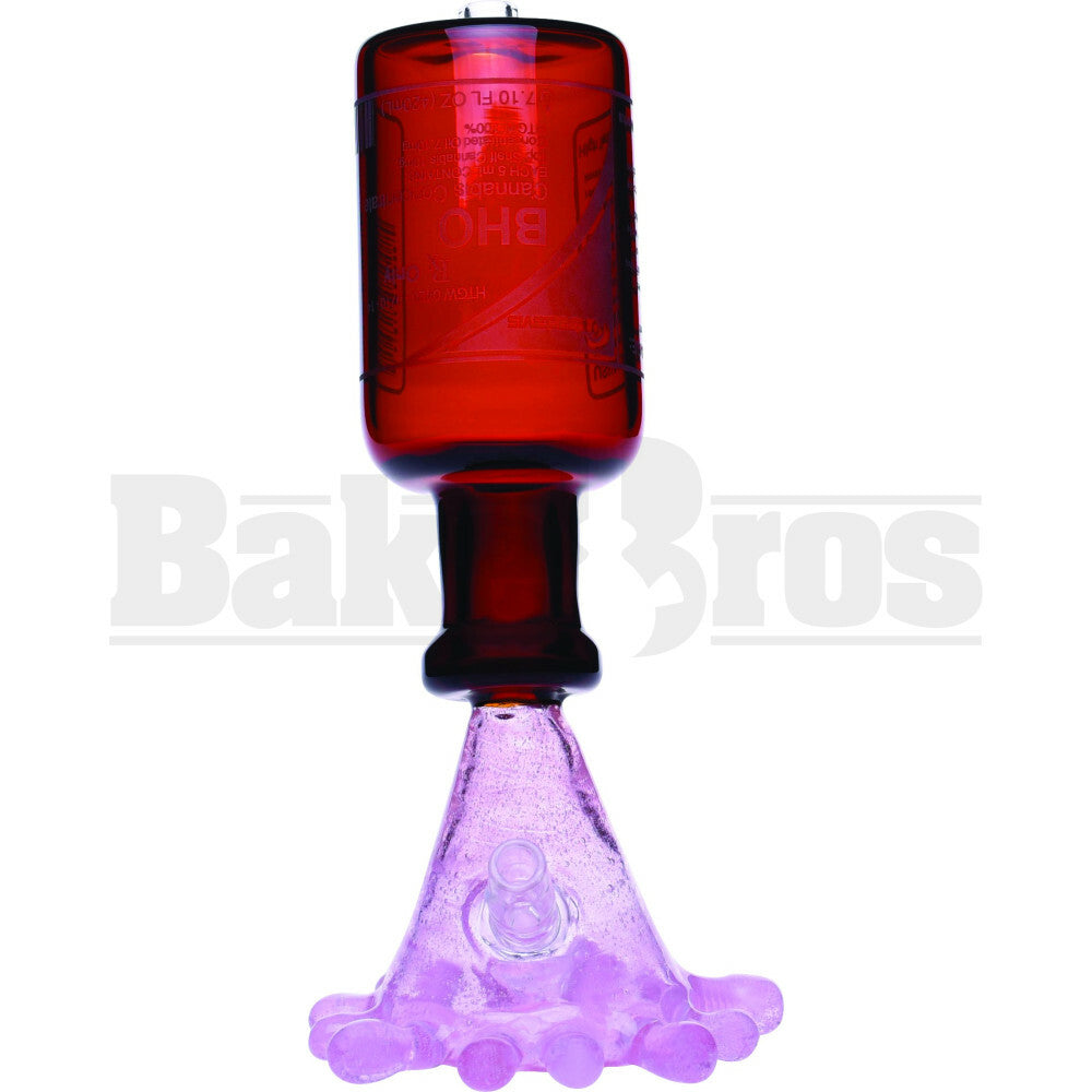 HIGH TECH WP SPLASHING MEDICINE CONTAINER BODY 9" AMBER MALE 14MM