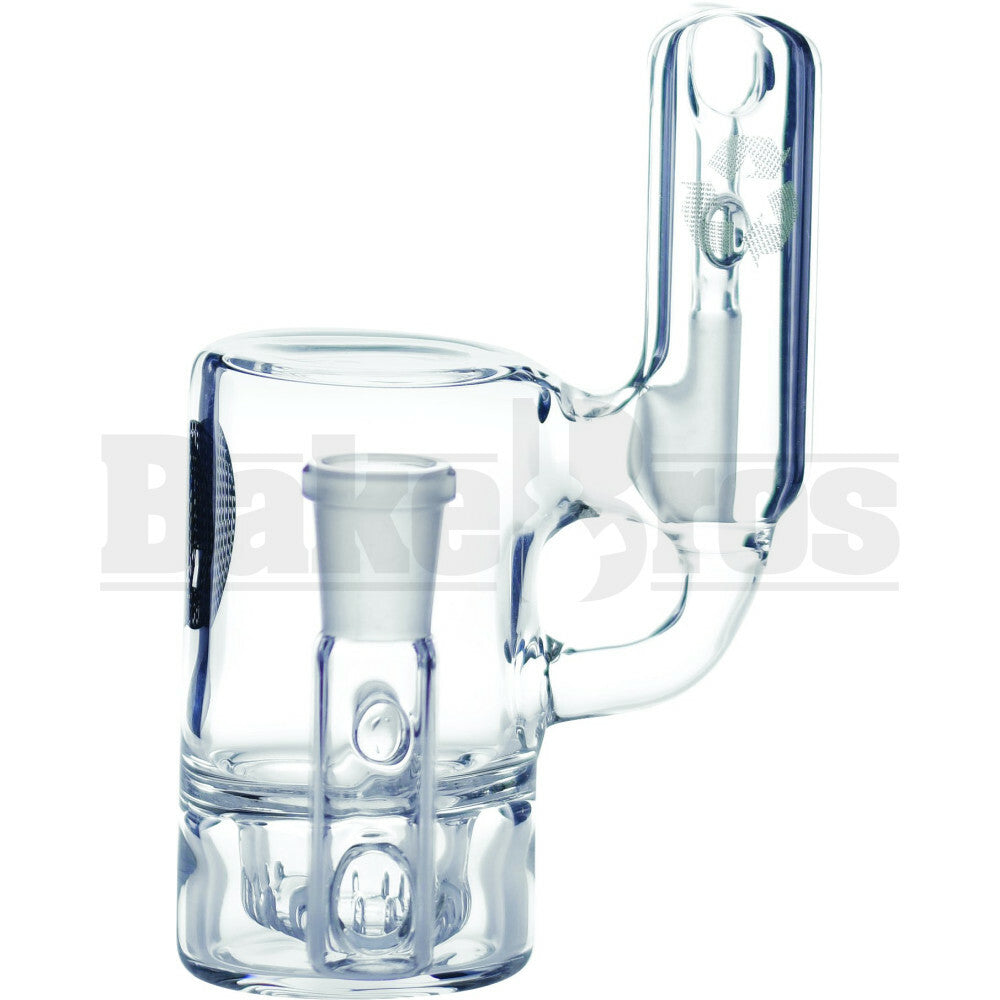 MAVERICK ASHCATCHER BRILLIANCE PERC RECYCLER 90* JOINT L CONFIG CLEAR MALE 14MM