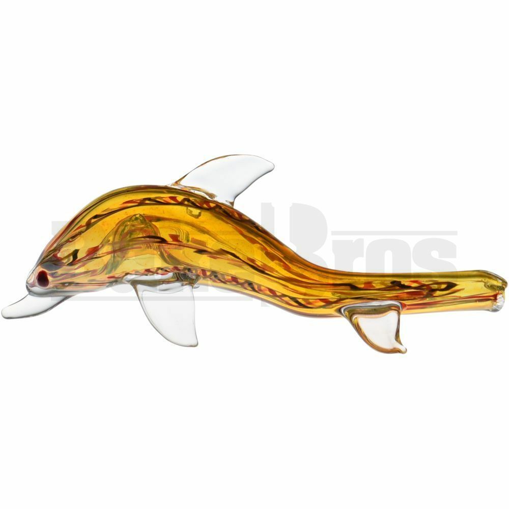 ANIMAL HAND PIPE DOLPHIN 6" ASSORTED COLORS