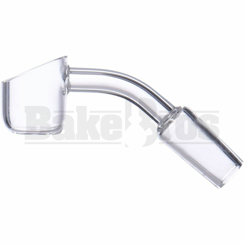 14MM NAIL QUARTZ BANGER 45* 2MM THINK JOINT W/ 21 MM DIAM BUCKET CLEAR MALE