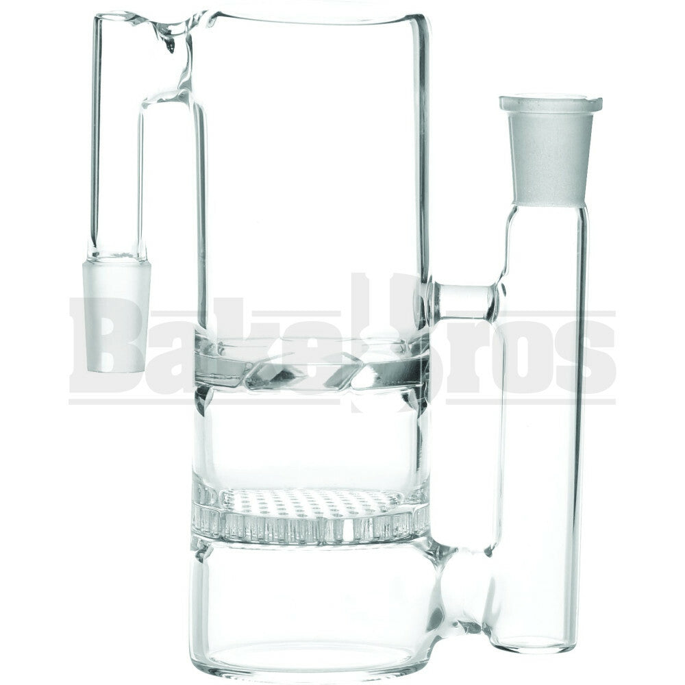 ASHCATCHER HONEYCOMB WITH TURBINE DISK PERC S CONFIG CLEAR MALE 14MM